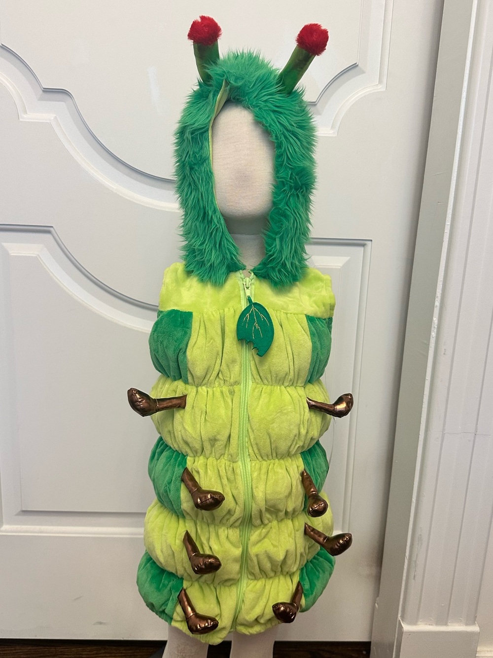 Caterpillar Baby Worm Fuzzy Boutique Costume Infant Soft Toddler Green